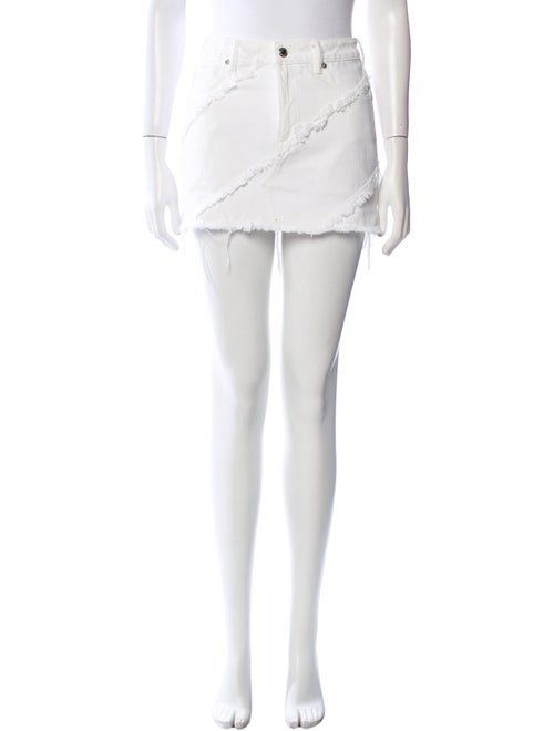 Alexander Wang Raw-Edge Trim Mini Skirt