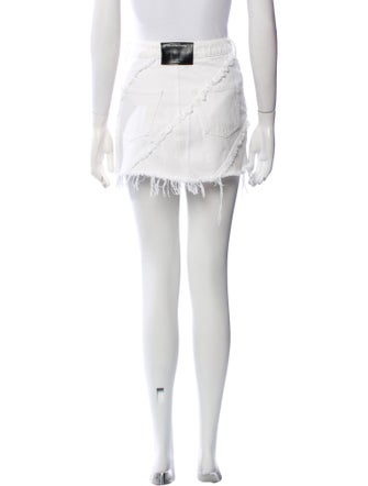 Alexander Wang Raw-Edge Trim Mini Skirt