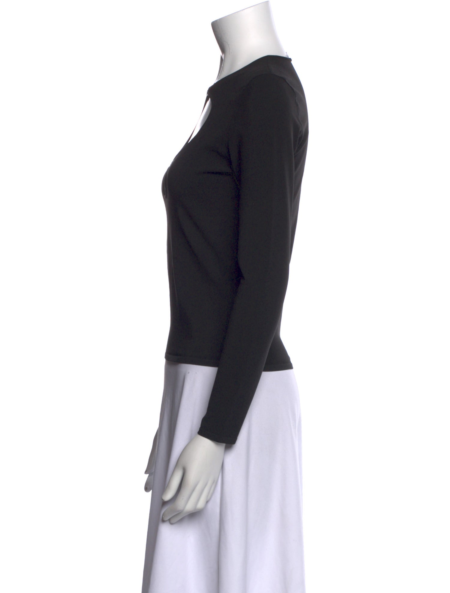 Alexander Wang Crew Neck Long Sleeve Top