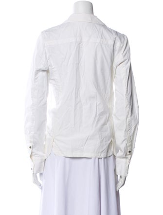 Alexander Wang V-Neck Long Sleeve Blouse