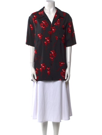 Alexander Wang Printed Short Sleeve Tunic