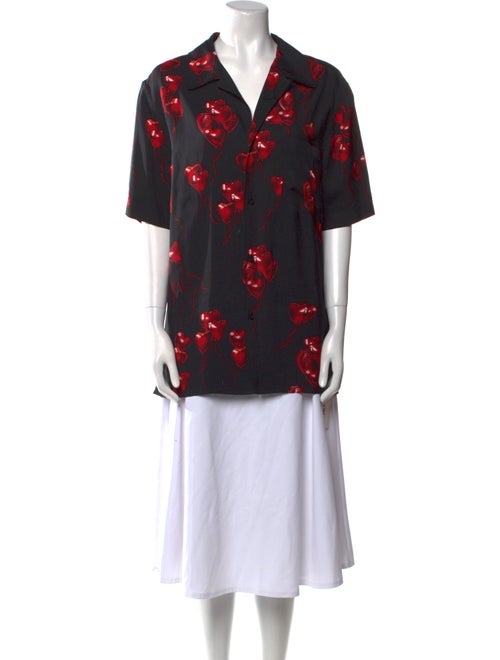 Alexander Wang Printed Short Sleeve Tunic