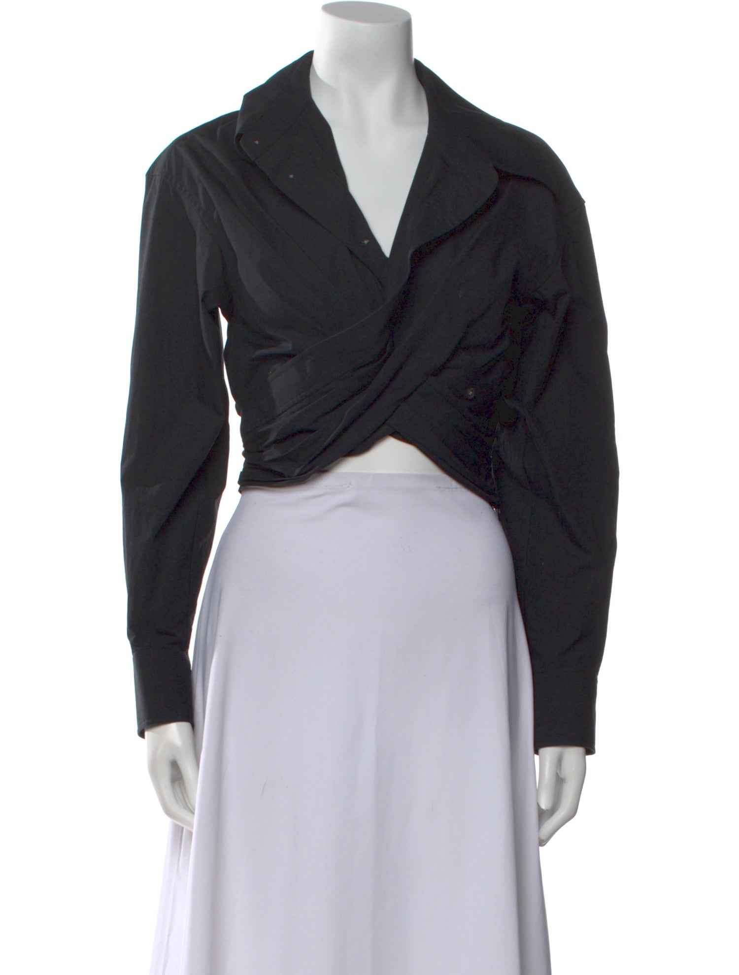 Alexander Wang Long Sleeve Crop Top