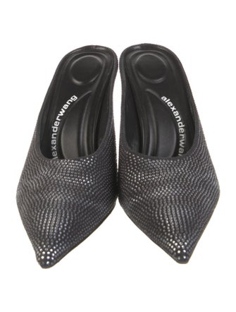 Alexander Wang Crystal Mules