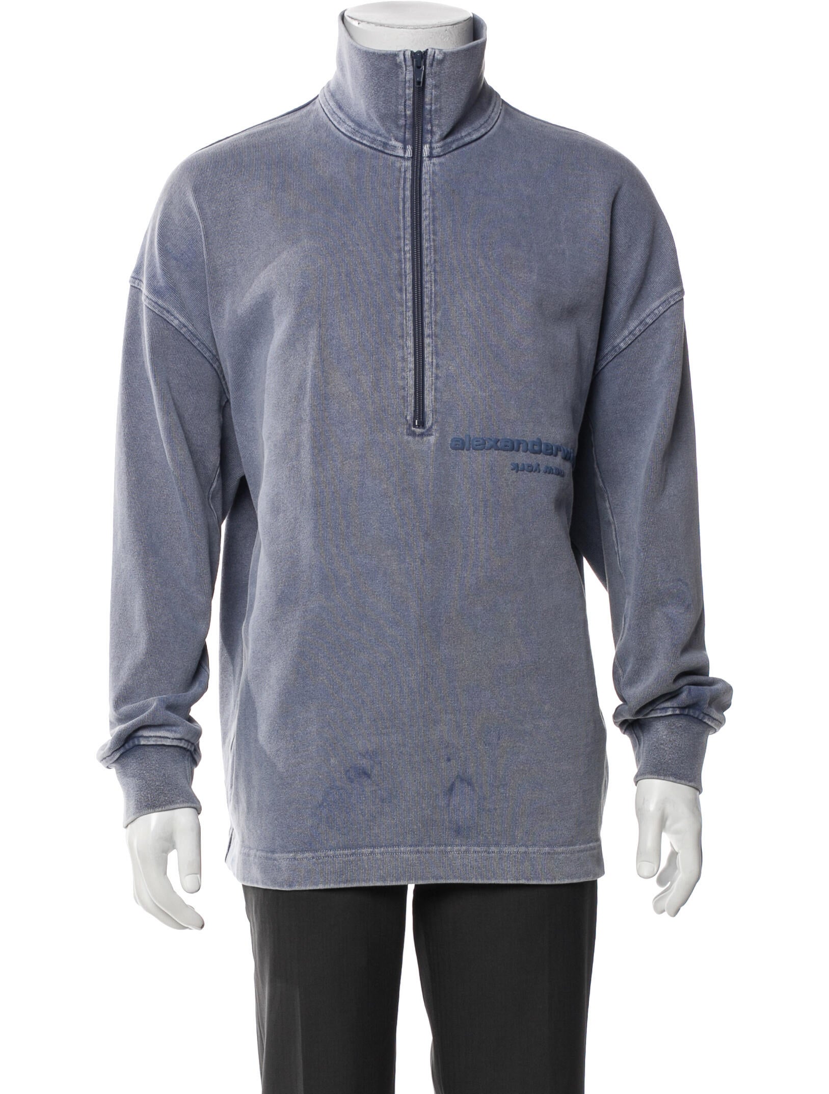 Alexander Wang Mock Neck Long Sleeve Sweatshirt