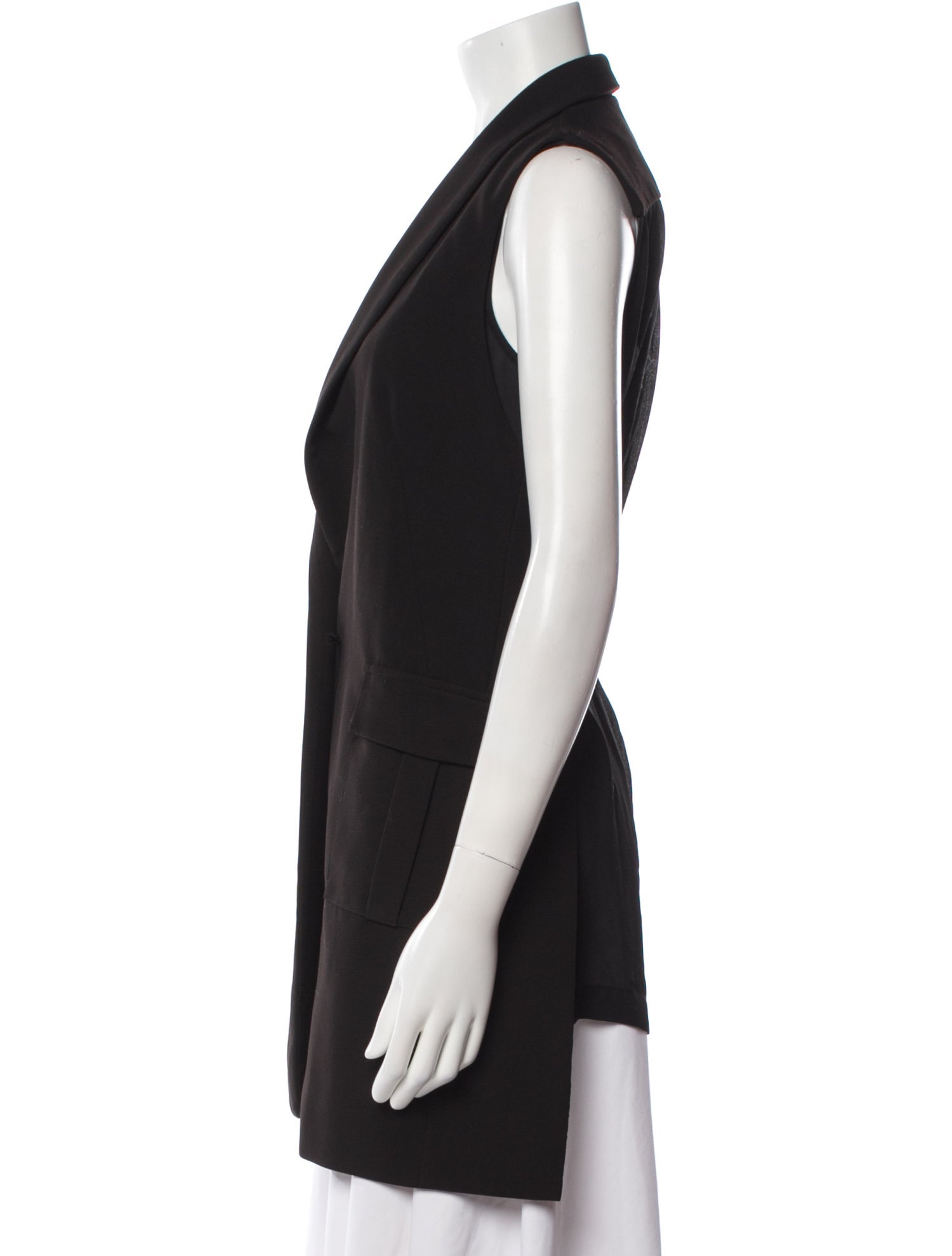 Alexander Wang Leather V-Neck Tunic
