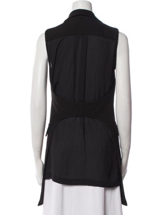 Alexander Wang Leather V-Neck Tunic