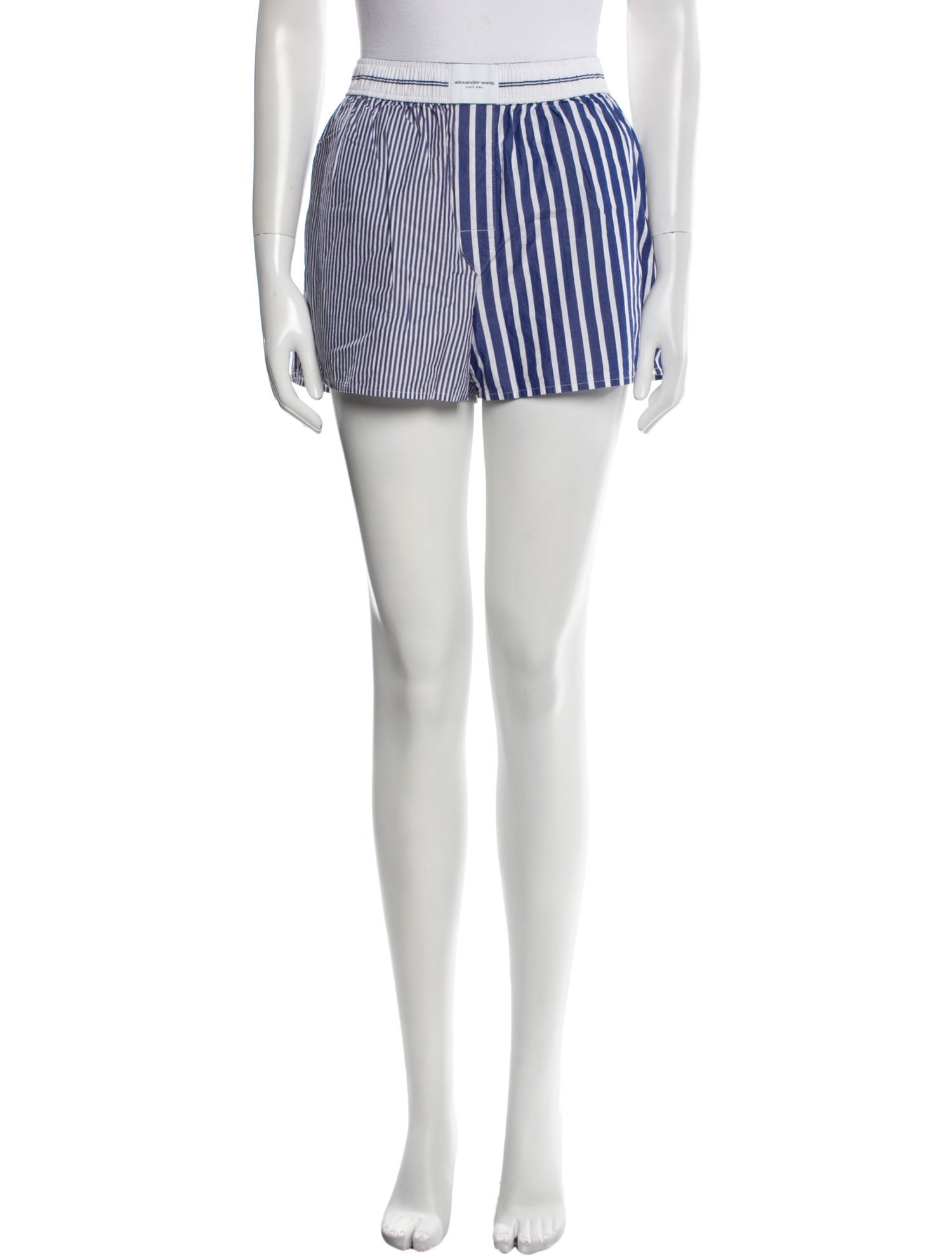 Alexander Wang Striped Mini Shorts