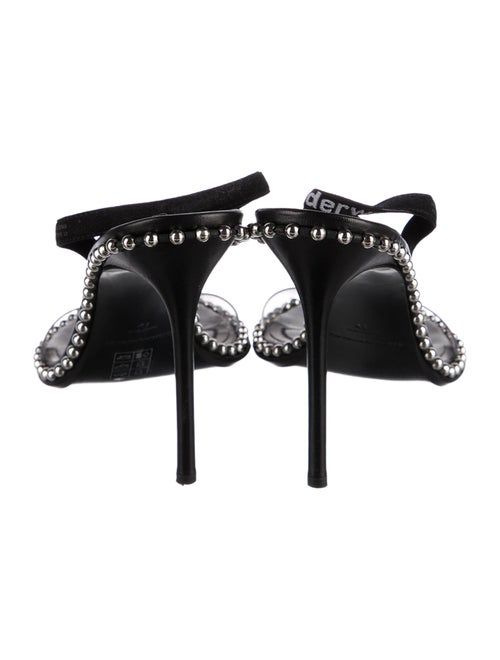 Alexander Wang Leather Studded Accents Slingback Sandals