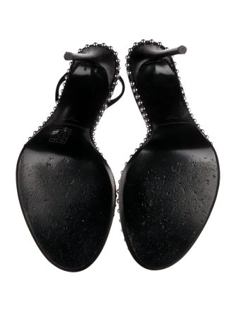 Alexander Wang Leather Studded Accents Slingback Sandals