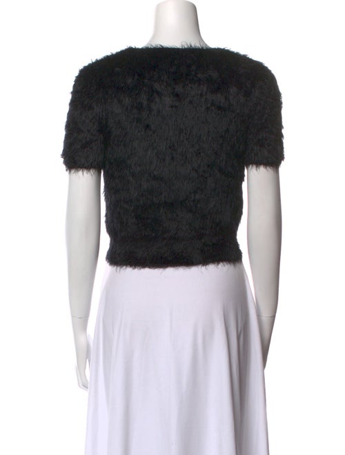 Alexander Wang Scoop Neck Short Sleeve Crop Top