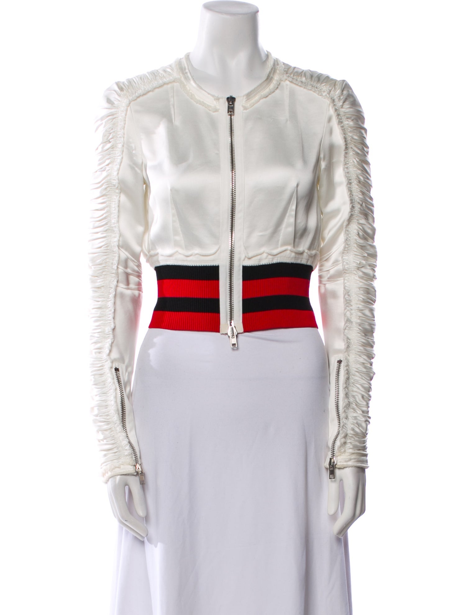 Alexander Wang Colorblock Pattern Bomber Jacket