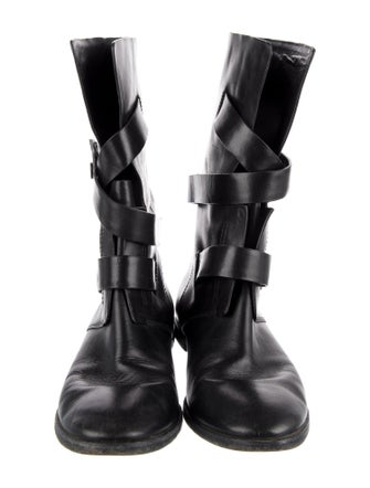 Alexander Wang Leather Moto Boots