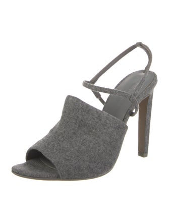 Alexander Wang Wool Slingback Sandals