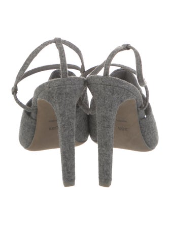 Alexander Wang Wool Slingback Sandals