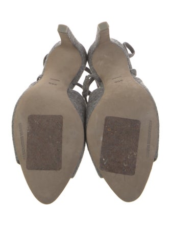 Alexander Wang Wool Slingback Sandals