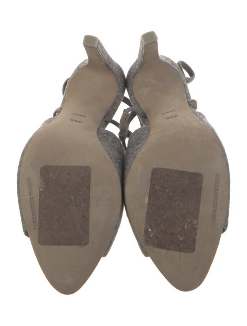 Alexander Wang Wool Slingback Sandals