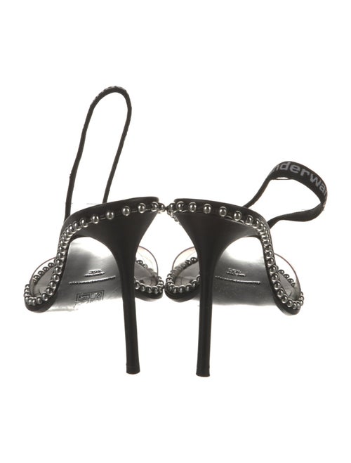 Alexander Wang Leather Studded Accents Slingback Sandals