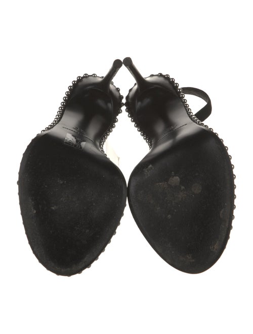 Alexander Wang Leather Studded Accents Slingback Sandals