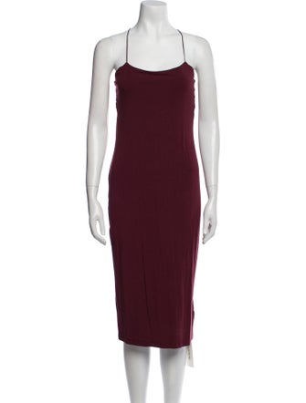 Alexander Wang Square Neckline Midi Length Dress