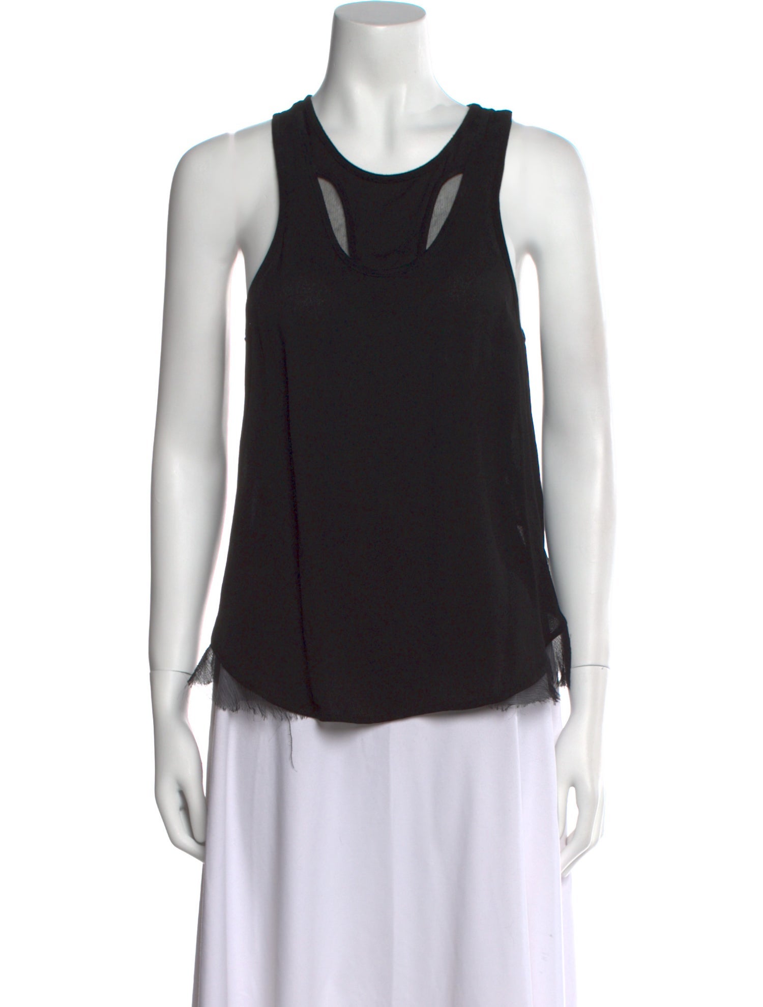 Alexander Wang Scoop Neck Sleeveless Top