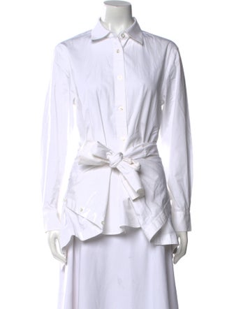 Alexander Wang Long Sleeve Button-Up Top