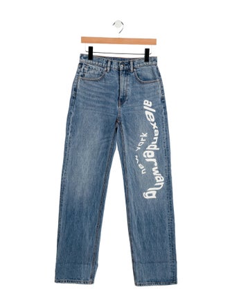 Alexander Wang High-Rise Straight Leg Jeans