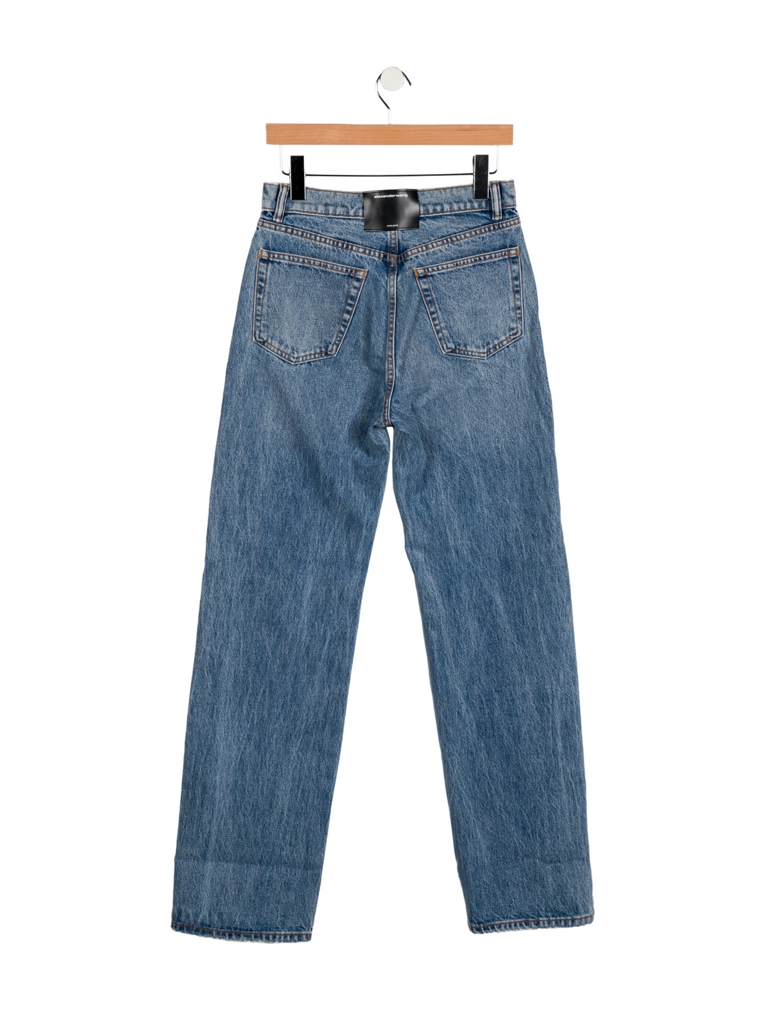 Alexander Wang High-Rise Straight Leg Jeans
