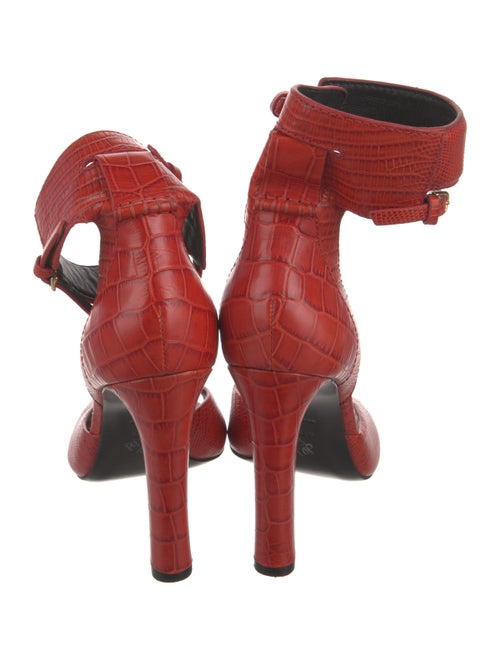 Alexander Wang Embossed Leather Printed Sandals