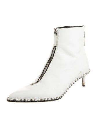 Alexander Wang Leather Studded Accents Boots