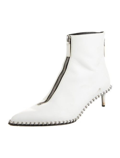 Alexander Wang Leather Studded Accents Boots