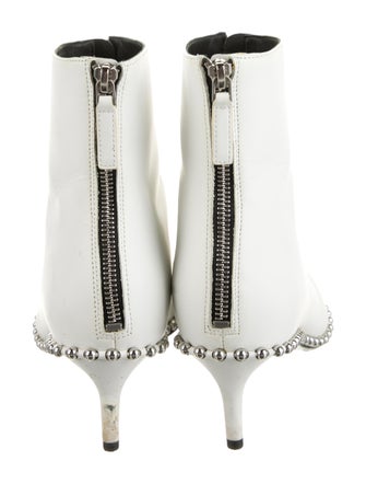 Alexander Wang Leather Studded Accents Boots