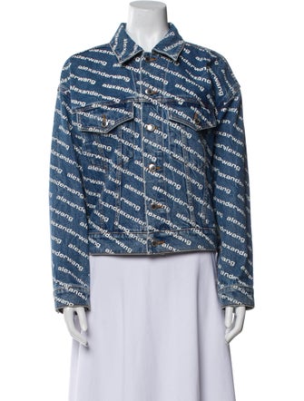 Alexander Wang Striped Denim Jacket