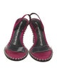 Alexander Wang Satin Crystal Embellishments Slingback Sandals