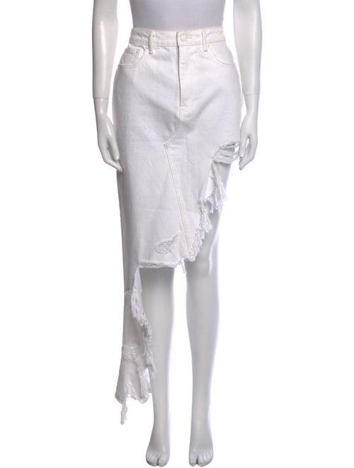 Alexander Wang Distressed Accents Long Skirt