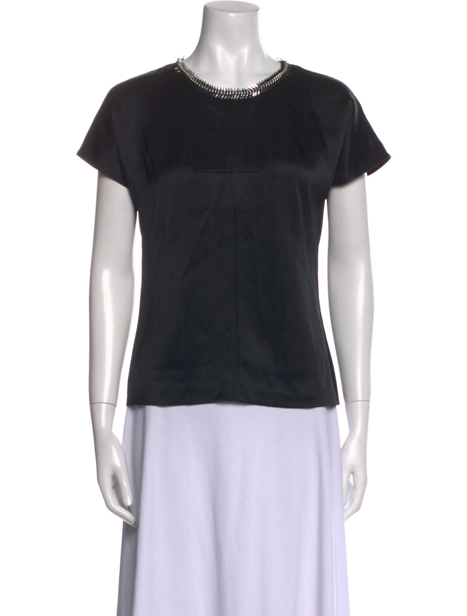 Alexander Wang Silk Crew Neck T-Shirt