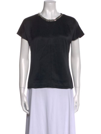Alexander Wang Silk Crew Neck T-Shirt