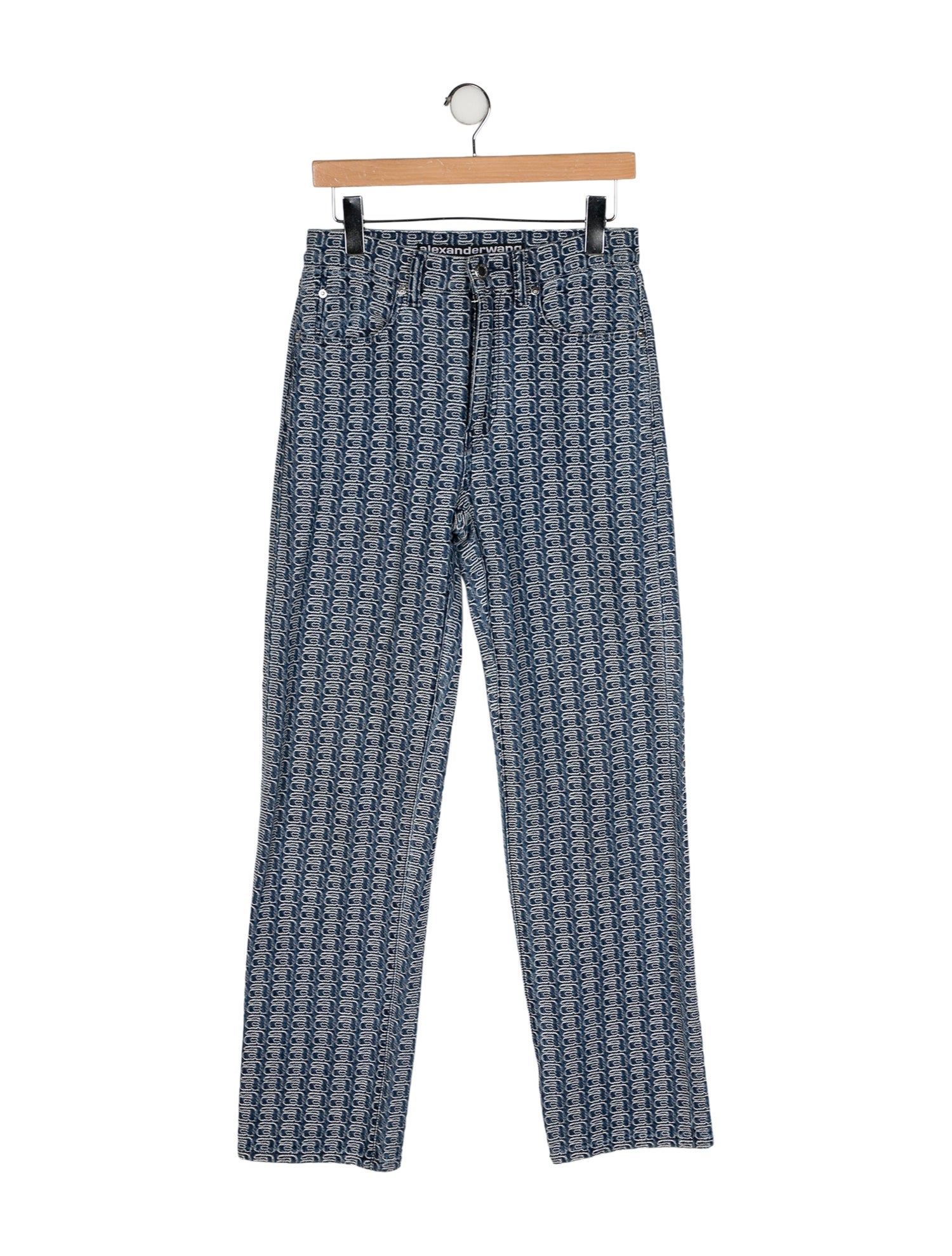 Alexander Wang Mid-Rise Straight Leg Jeans