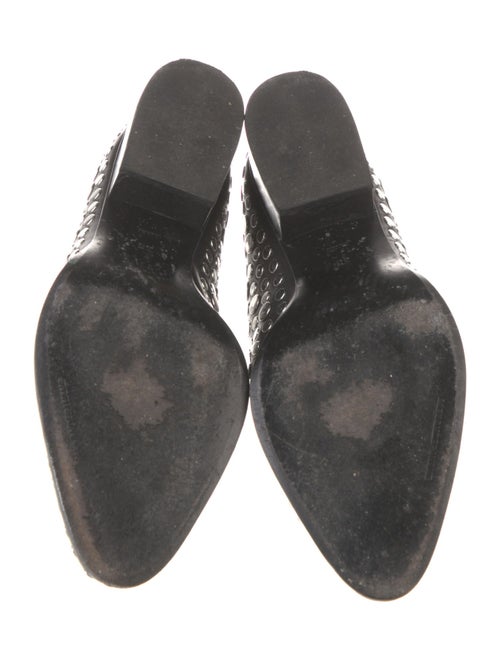 Alexander Wang Leather Studded Accents Lace-Up Boots