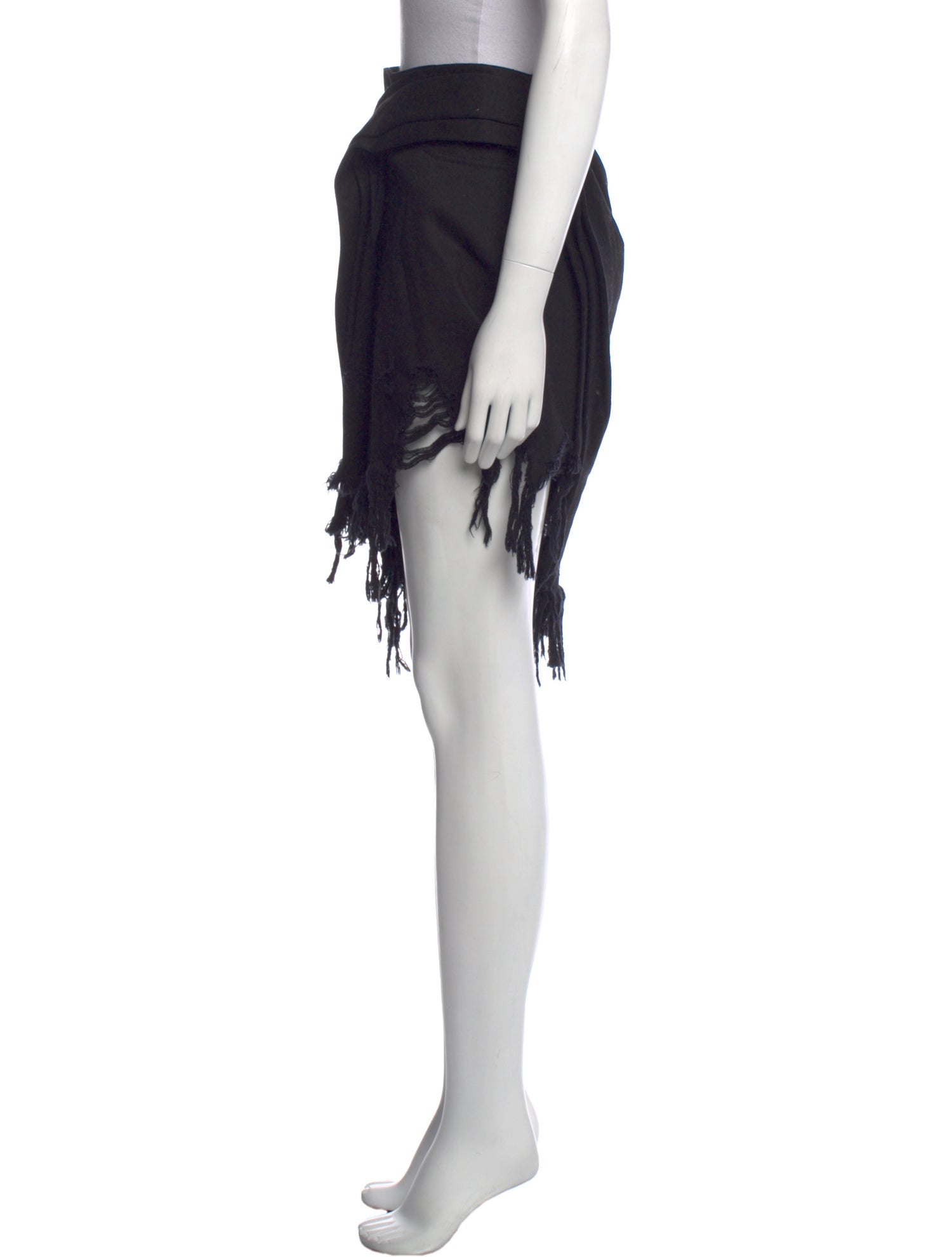 Alexander Wang Distressed Accents Knee-Length Skirt