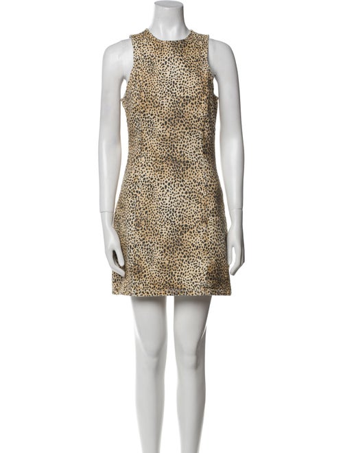 Alexander Wang Animal Print Mini Dress