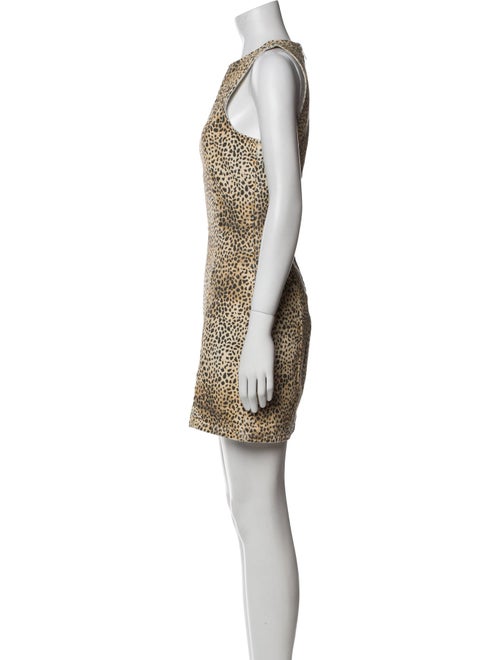 Alexander Wang Animal Print Mini Dress