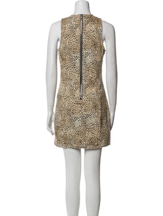 Alexander Wang Animal Print Mini Dress