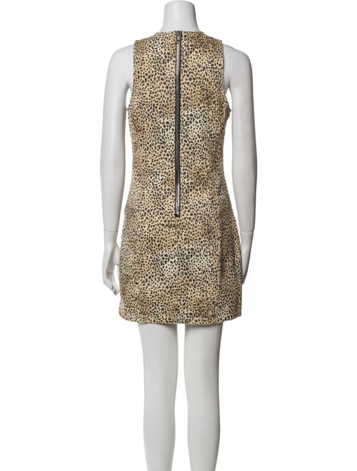 Alexander Wang Animal Print Mini Dress