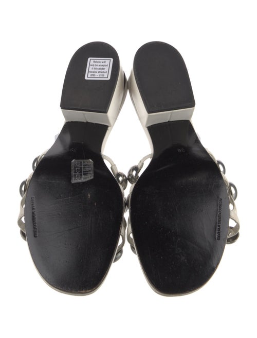 Alexander Wang Leather Studded Accents Slides