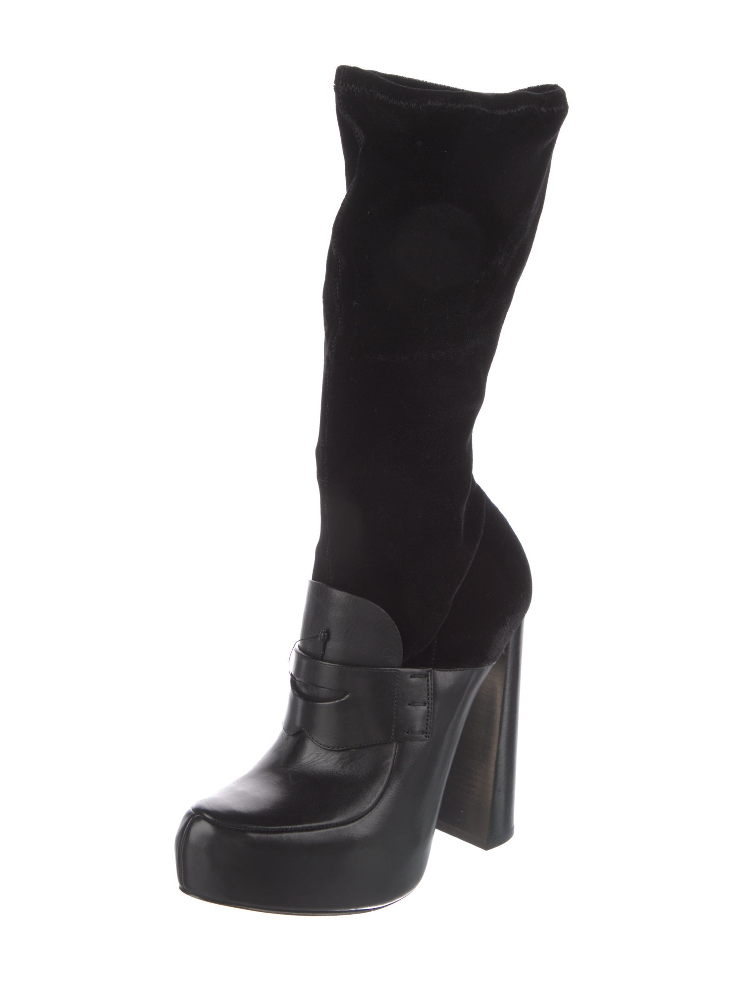 Alexander Wang Leather Sock Boots