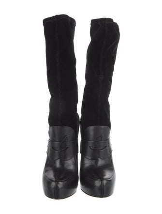 Alexander Wang Leather Sock Boots