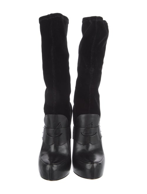 Alexander Wang Leather Sock Boots