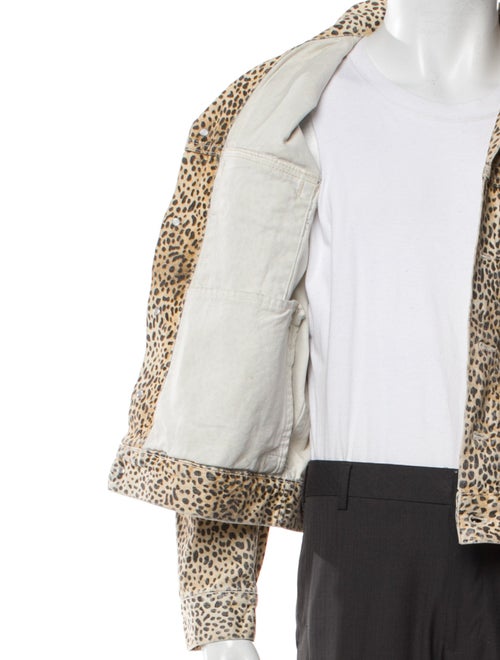 Alexander Wang Animal Print Trucker Jacket