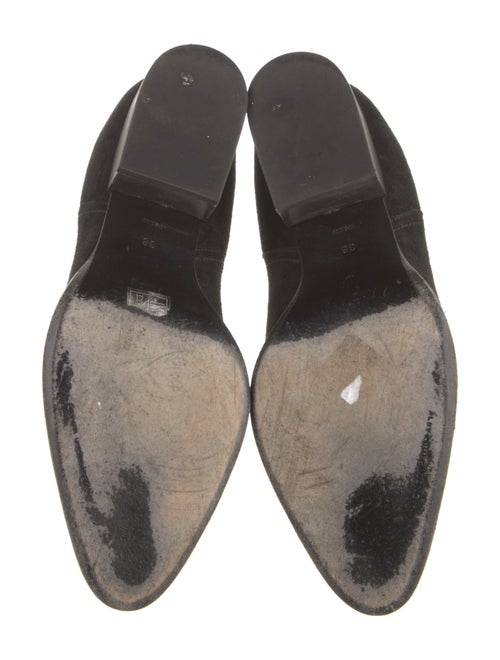 Alexander Wang Suede Leather Trim Embellishment Chelsea Boots